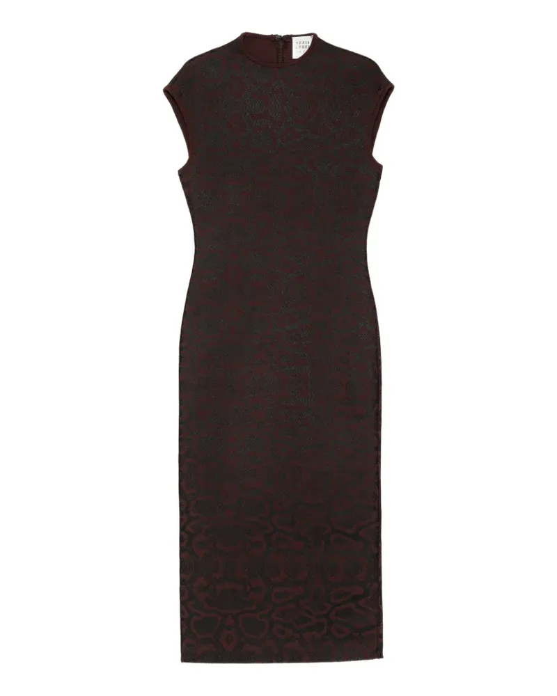 Hervé Léger Anita metallic-jacquard dress - Rot Rot