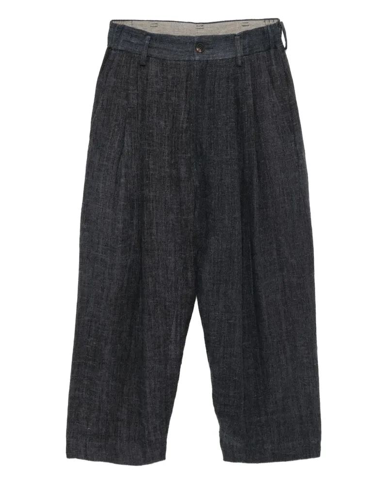 Ziggy Chen Hose aus Leinen - Grau Grau