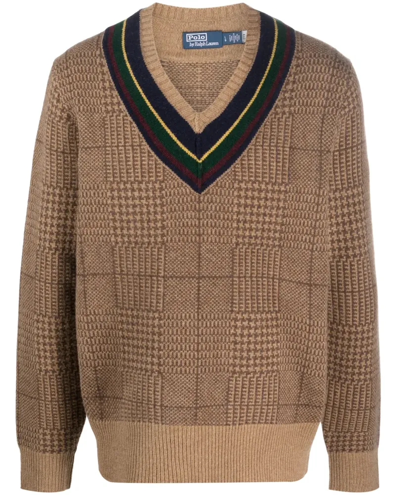 Ralph Lauren Pullover mit Karomuster - Braun Braun