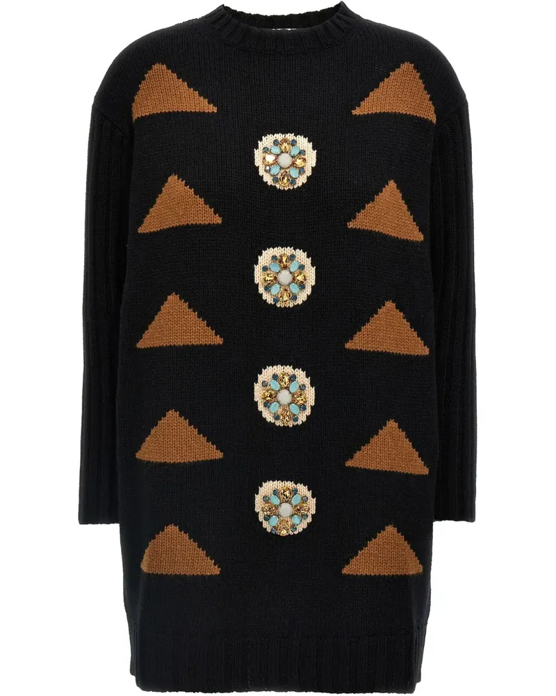 Max Mara Maracas Kleid - Schwarz Schwarz