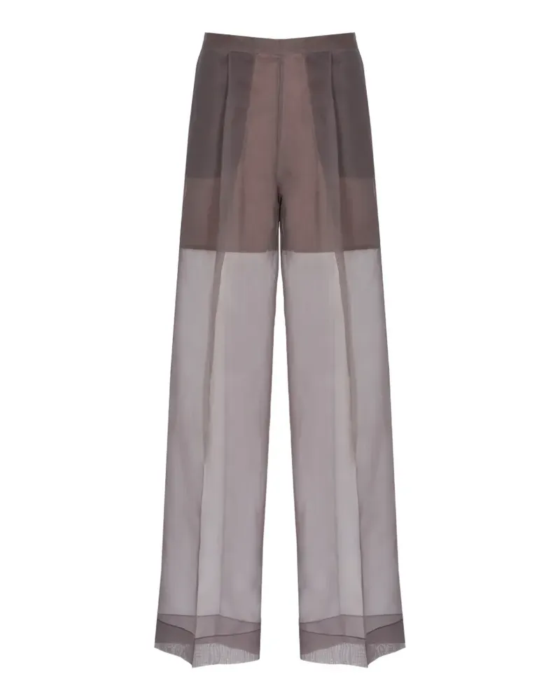 Antonelli Firenze sheer pleated trousers - Violett Violett