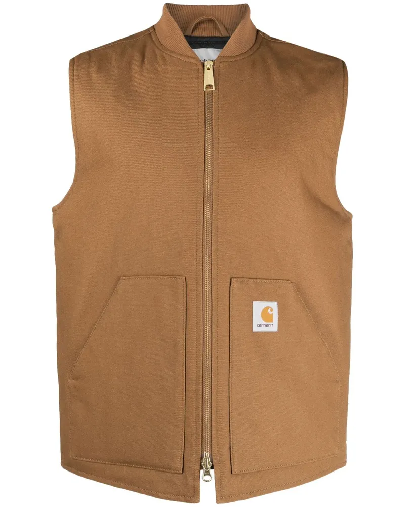 Carhartt WIP Weste mit Reißverschluss - Braun Braun