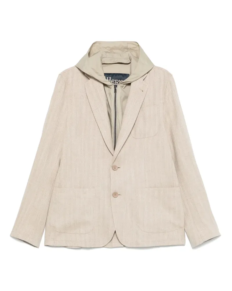 Herno Sakko im Layering-Look - Nude Nude