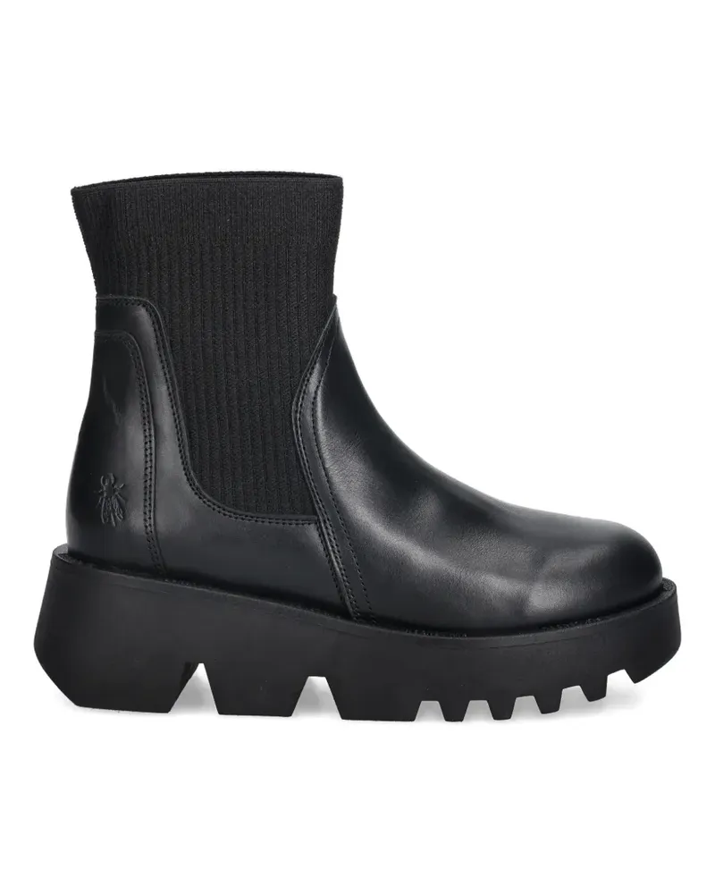 Fly London rib-knit-detail chelsea boots - Schwarz Schwarz