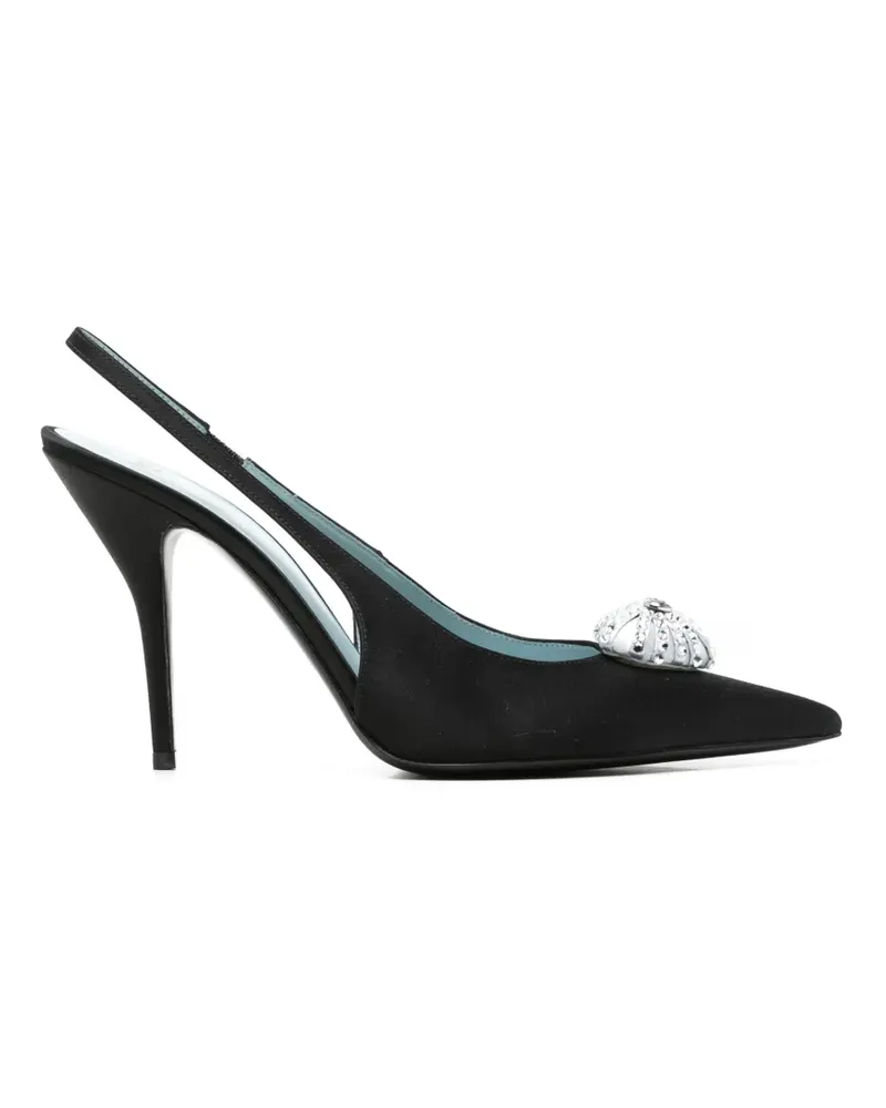 Valentino Garavani VLogo Signature Pumps mit Kristallen - Schwarz Schwarz