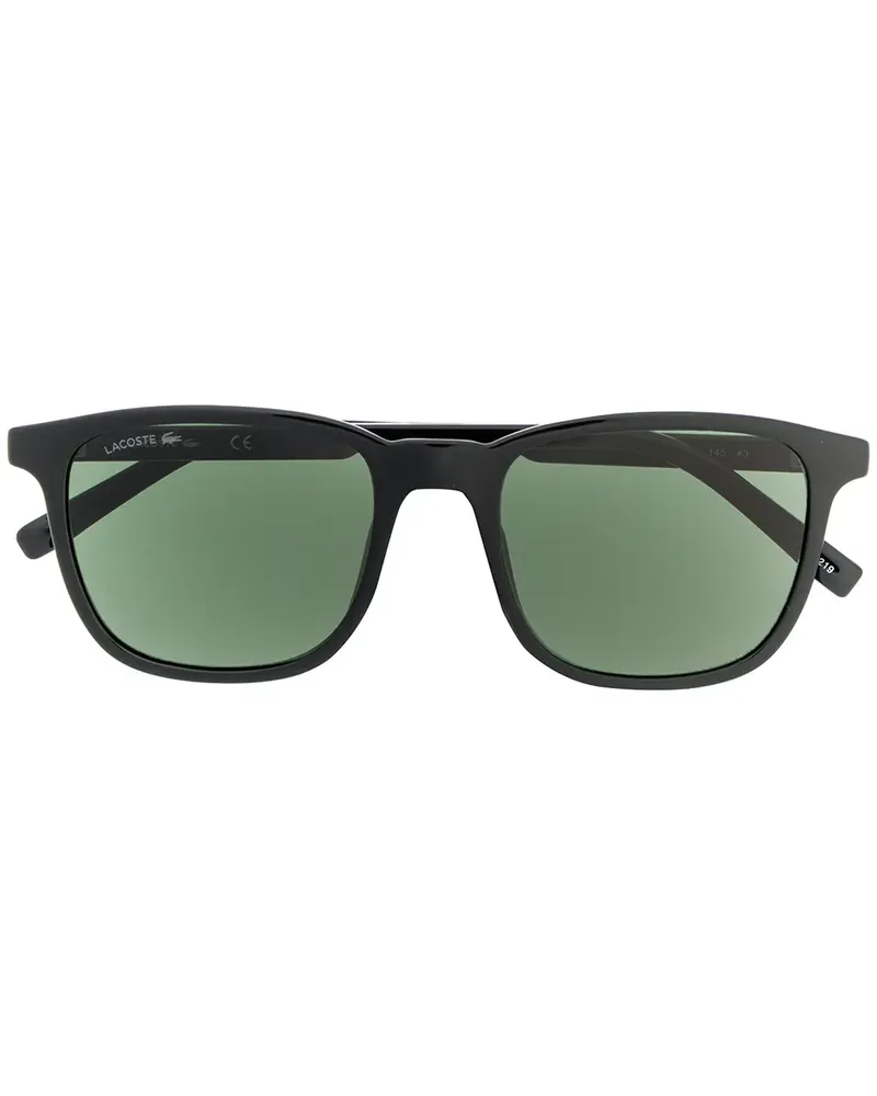 Lacoste Eckige Sonnenbrille - Schwarz Schwarz