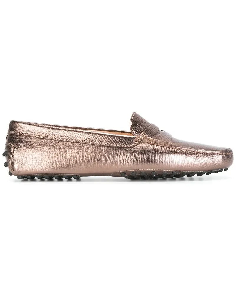 TOD'S Metallische Loafer - Braun Braun