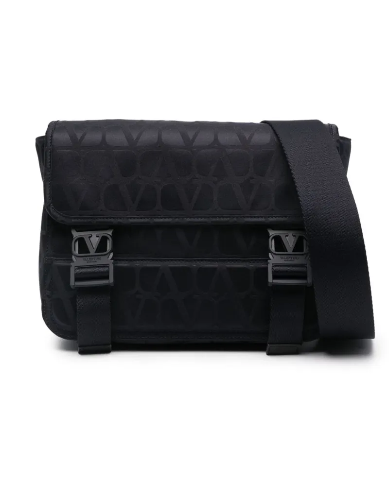 Valentino Garavani Schultertasche mit Toile Iconographe-Muster - Blau Blau