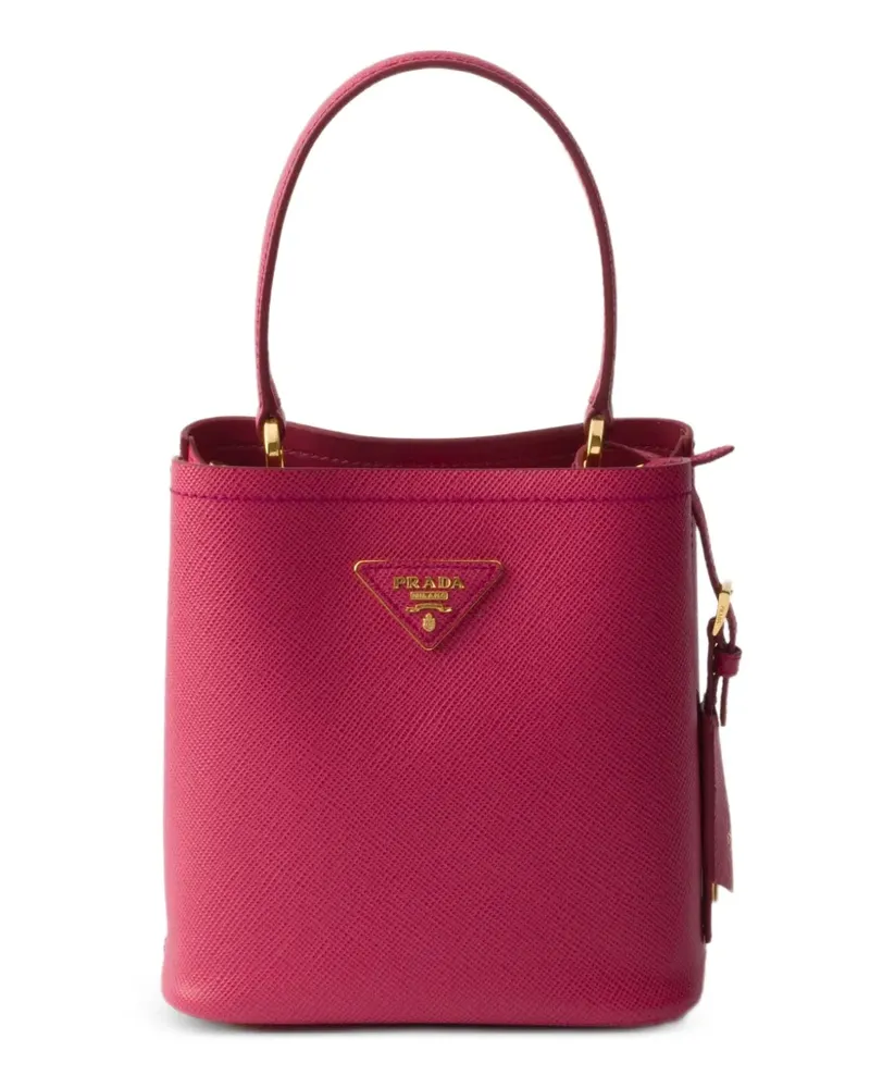 Prada Panier mini Saffiano Ledertasche - Rosa Rosa