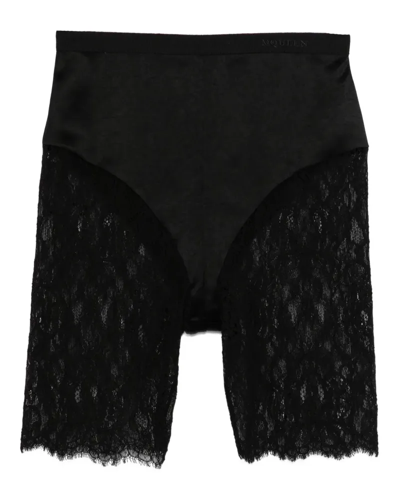 Alexander McQueen Shorts mit Einsätzen - Schwarz Schwarz