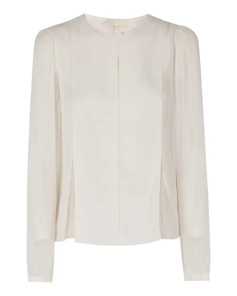Ulla Johnson Lucette Bluse mit Falten - Weiß Weiß
