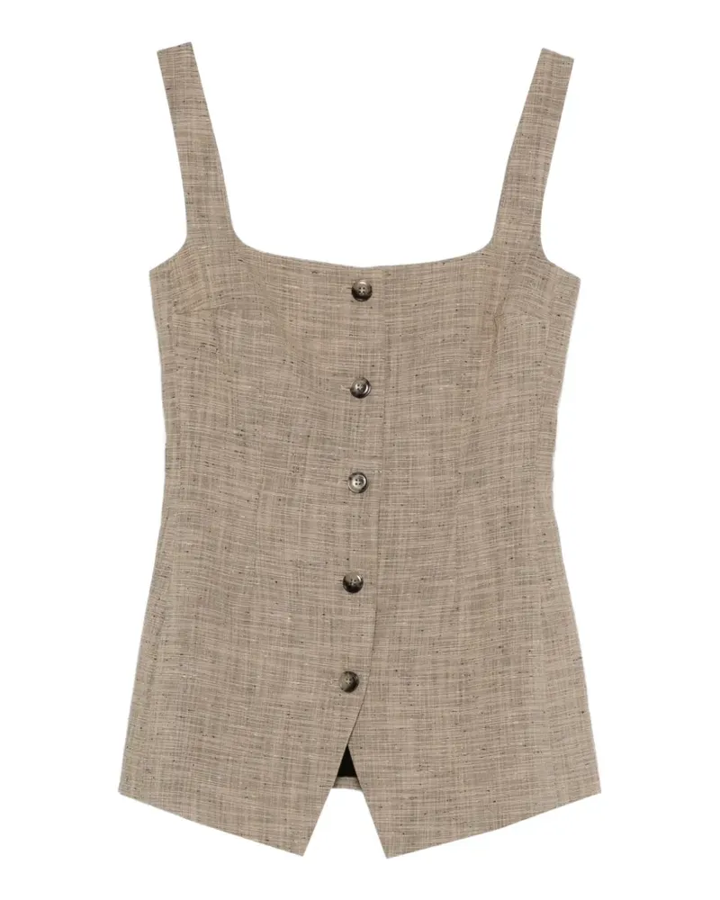 Nanushka Pullunder mit eckigem Ausschnitt - Nude Nude