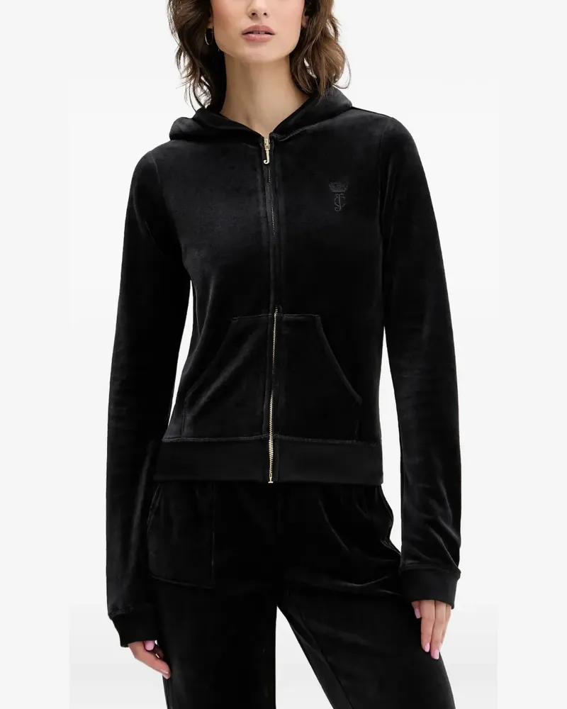 Juicy Couture pocket zip-fastening hoodie - Schwarz Schwarz