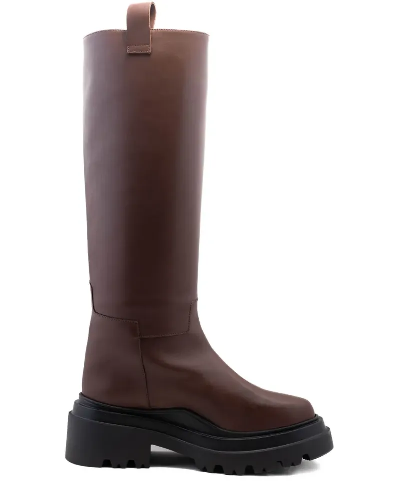 PLAN C Stiefel mit Plateau - Braun Braun