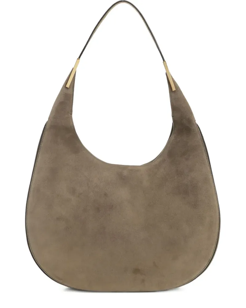 SAVETTE Schultertasche aus Wildleder - Nude Nude