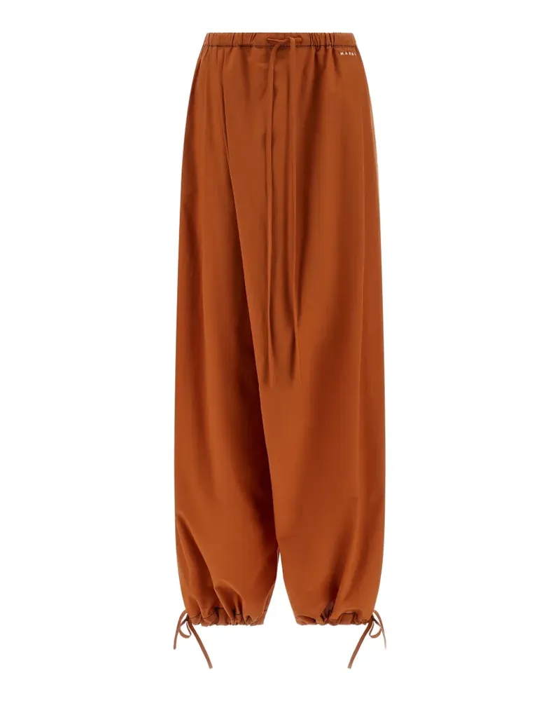 Marni poplin trousers - Orange Orange