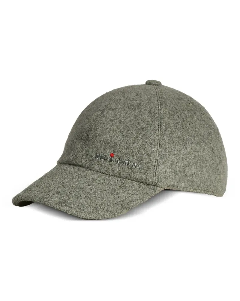 Kiton Baseballkappe mit Logo-Stickerei - Grau Grau
