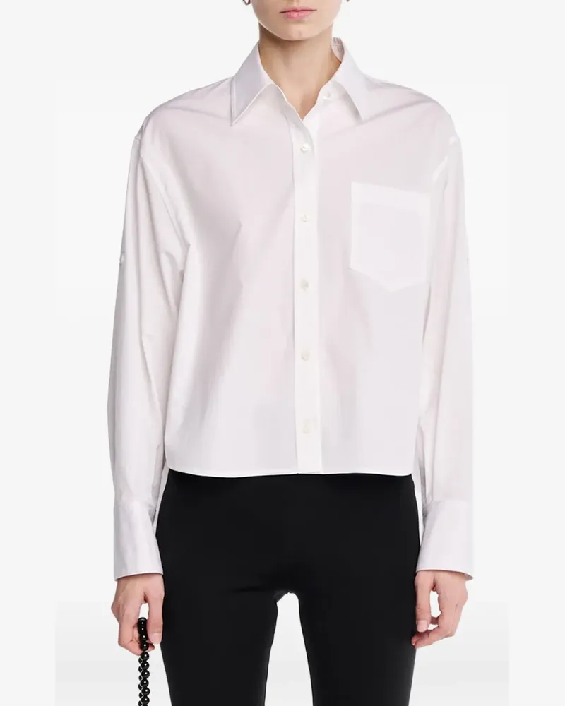 Maria Mcmanus button-sleeve cropped shirt - Weiß Weiß