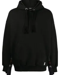 FIVE CM Hoodie mit gemusterten Details Schwarz