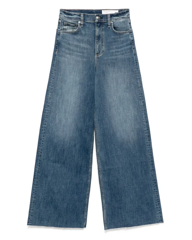 Rag & Bone Weite High-Rise-Jeans - Blau Blau