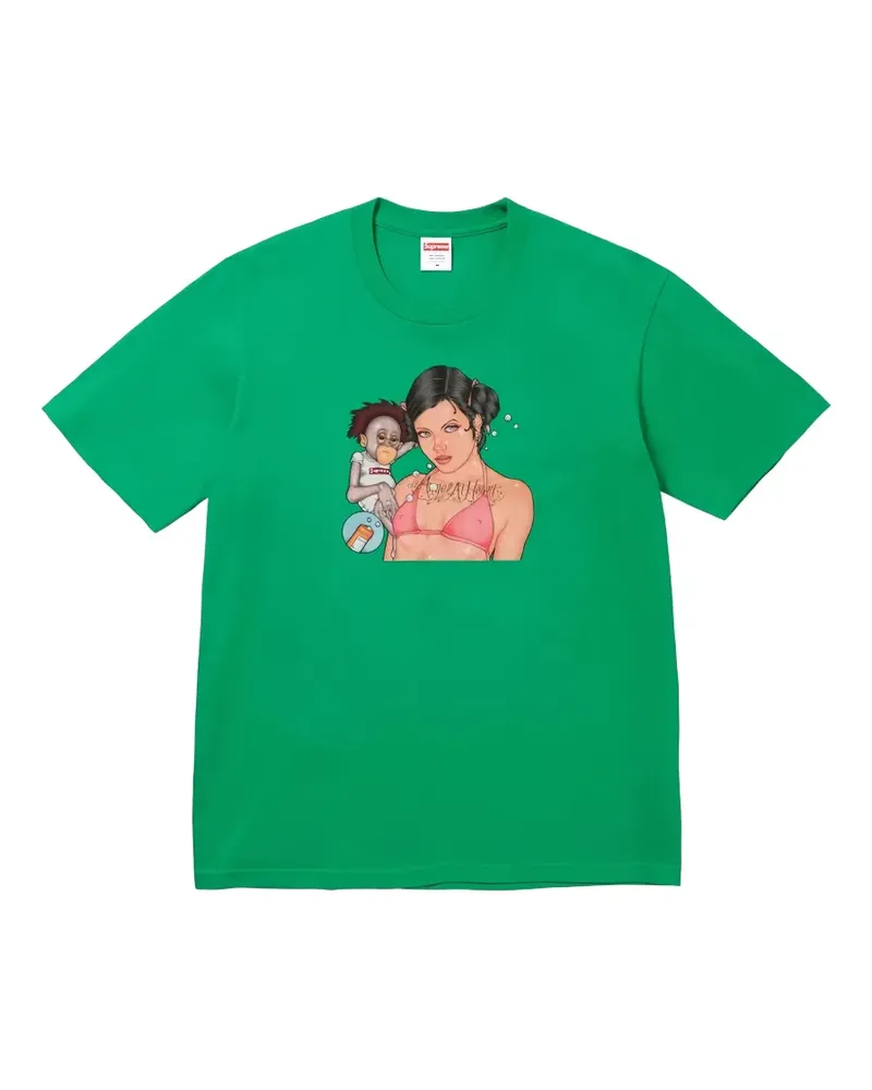Supreme Being x John Jess T-Shirt mit rundem Ausschnitt - Grün Grün