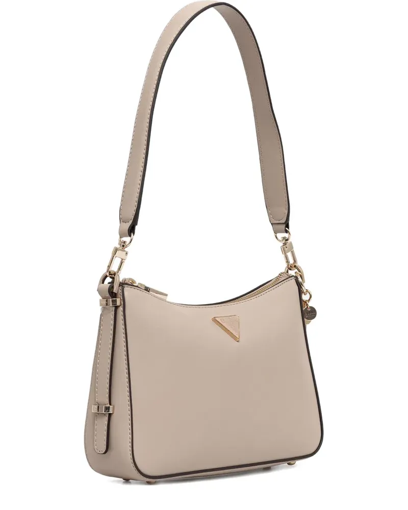 Guess Daryna logo-plaque shoulder bag - Nude Nude