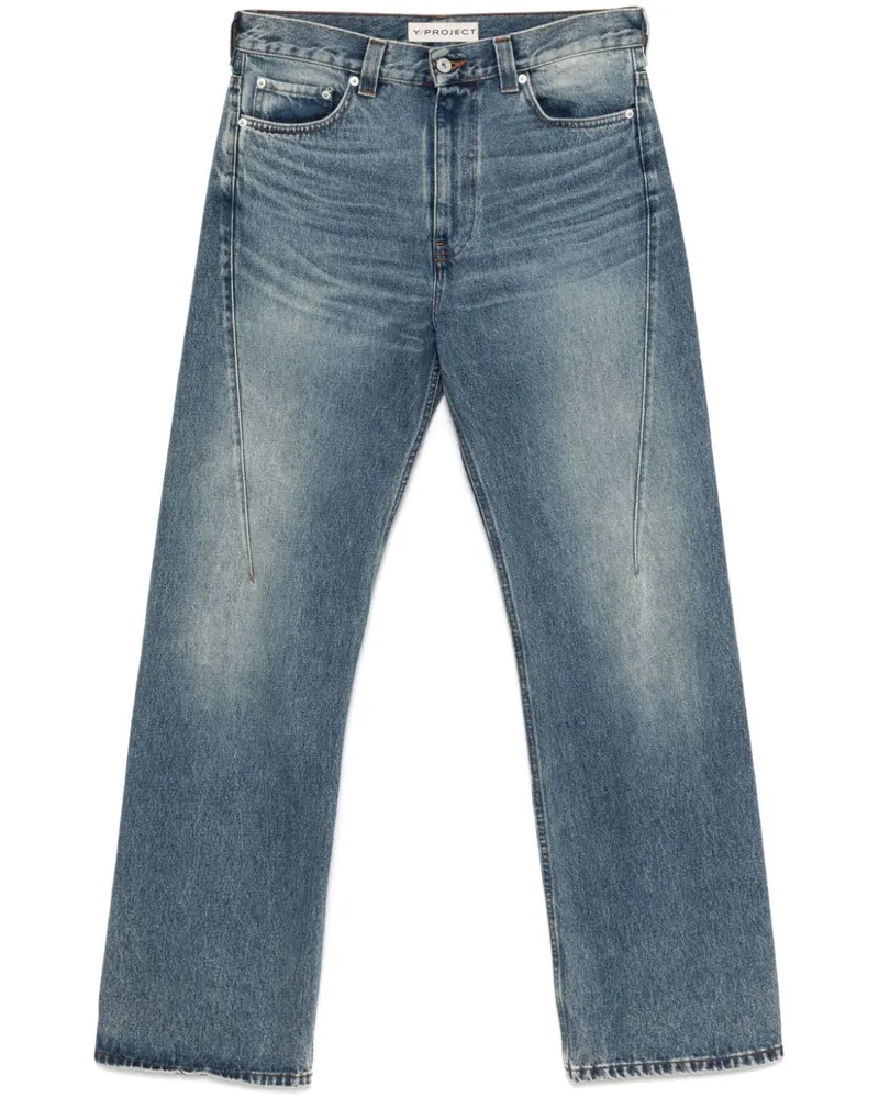 Y/PROJECT Jeans mit Abnähern - Blau Blau