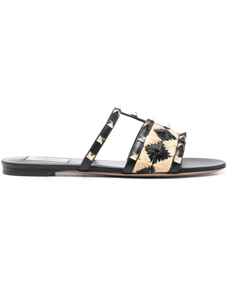 Valentino Garavani Rockstud Pantoletten - Schwarz Schwarz