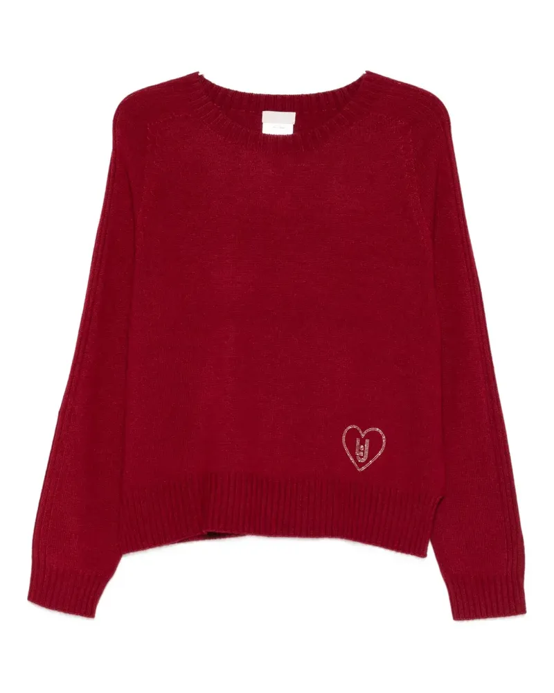Liu Jo Pullover mit Herzverzierung - Rot Rot