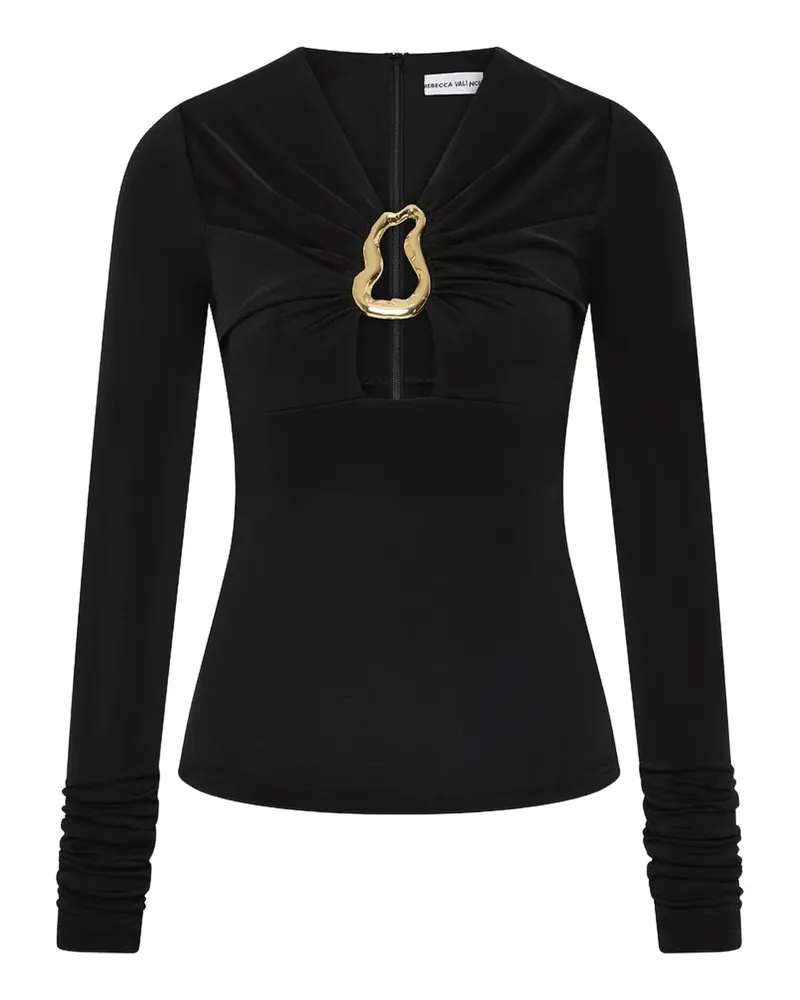 Rebecca Vallance Mischa Oberteil mit Cut-Out - Schwarz Schwarz