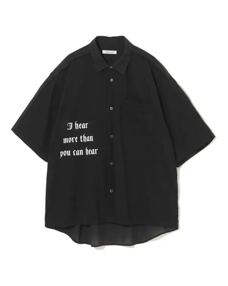Undercover slogan-print shirt - Schwarz Schwarz