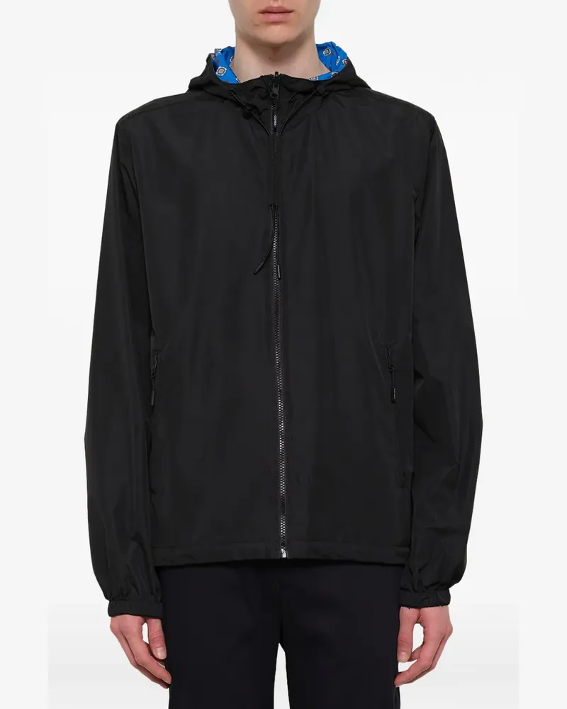 Kenzo reversible logo-print windbreaker - Schwarz Schwarz