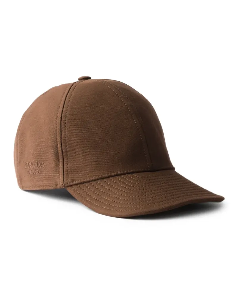 Prada old cotton satin baseball cap - Braun Braun