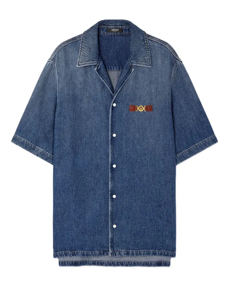 Versace Medusa Biggie Jeanshemd - Blau Blau