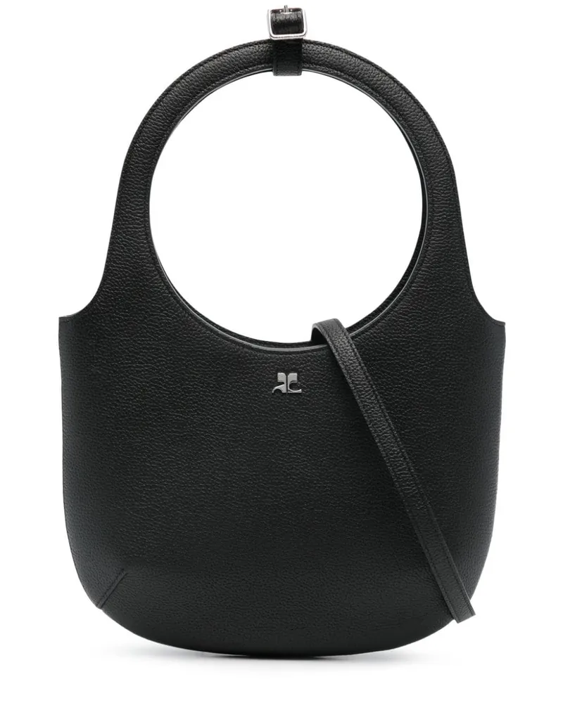 Courrèges Holy Handtasche aus Leder - Schwarz Schwarz