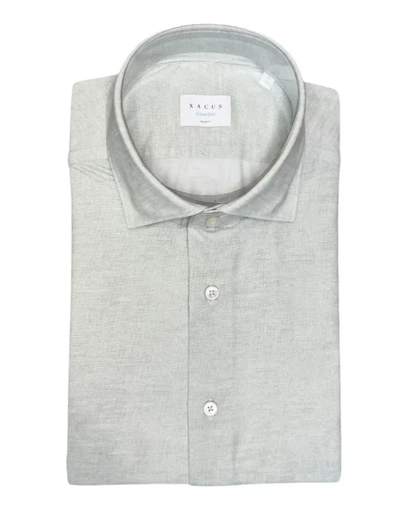 XACUS Active Shirt tailored-fit shirt - Grün Grün
