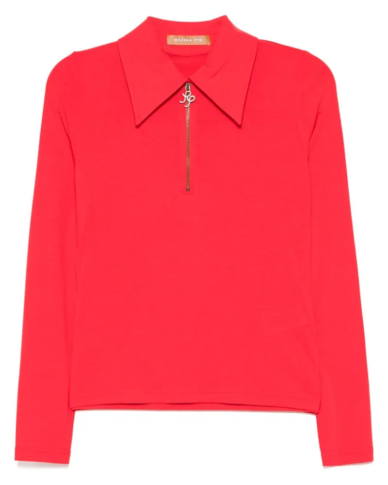 REJINA PYO Jasmine Poloshirt - Rot Rot