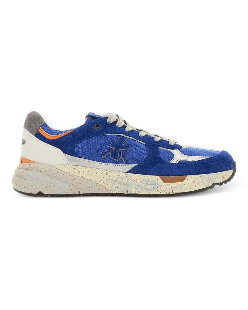 Premiata suede panelled sneakers - Blau Blau