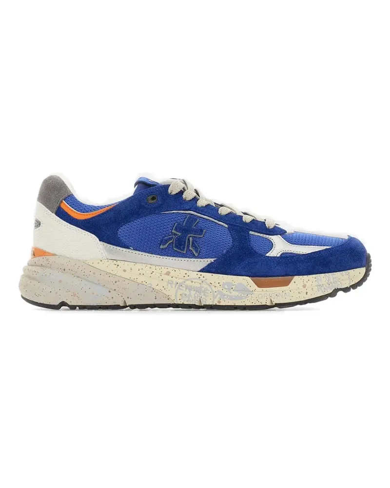 Premiata suede panelled sneakers - Blau Blau