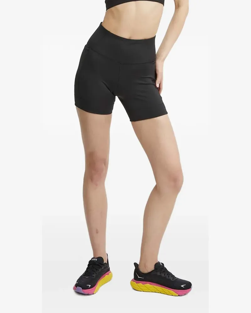 Puma logo-print panelled shorts - Schwarz Schwarz