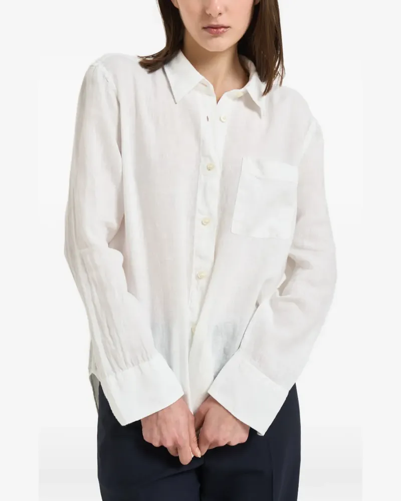 Roy Roger's patch-pocket button-up shirt - Weiß Weiß