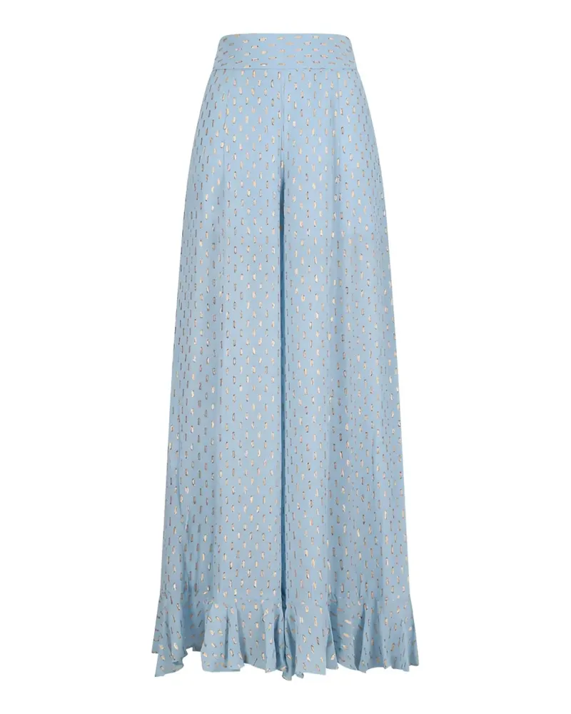 Zimmermann ruffled trousers - Blau Blau