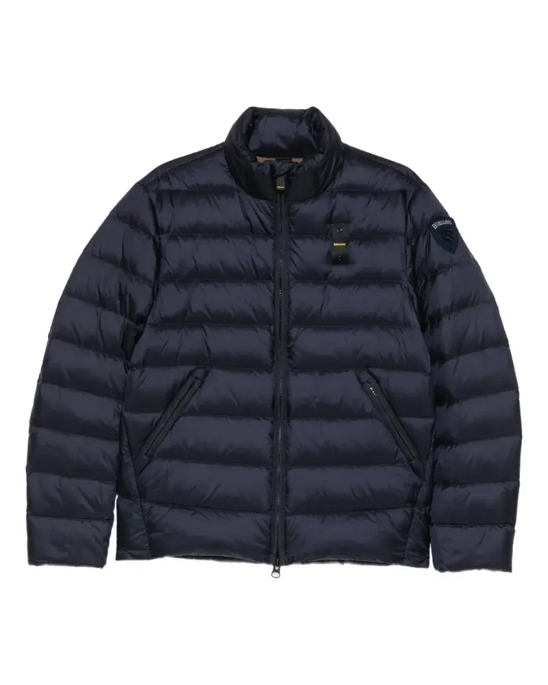 Blauer Austin quilted high-neck jacket Blau