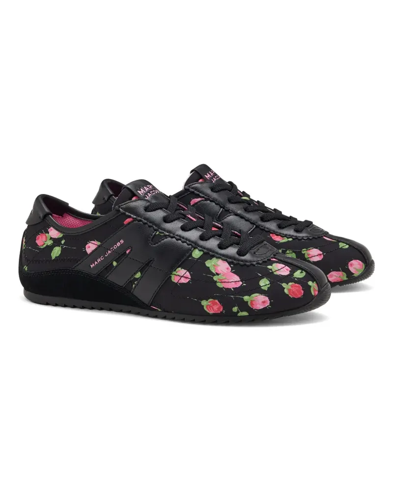 Marc Jacobs The Vintage Floral 400 Bleecker Sneakers - Schwarz Schwarz