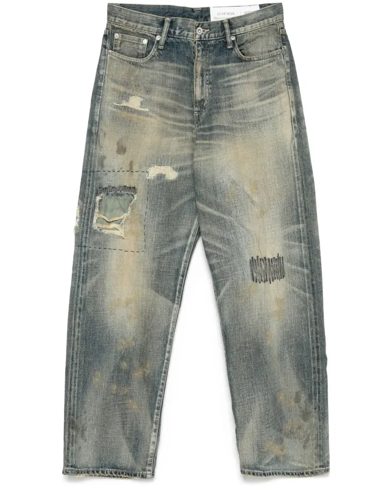 Neighborhood Jeans mit weitem Bein - Blau Blau