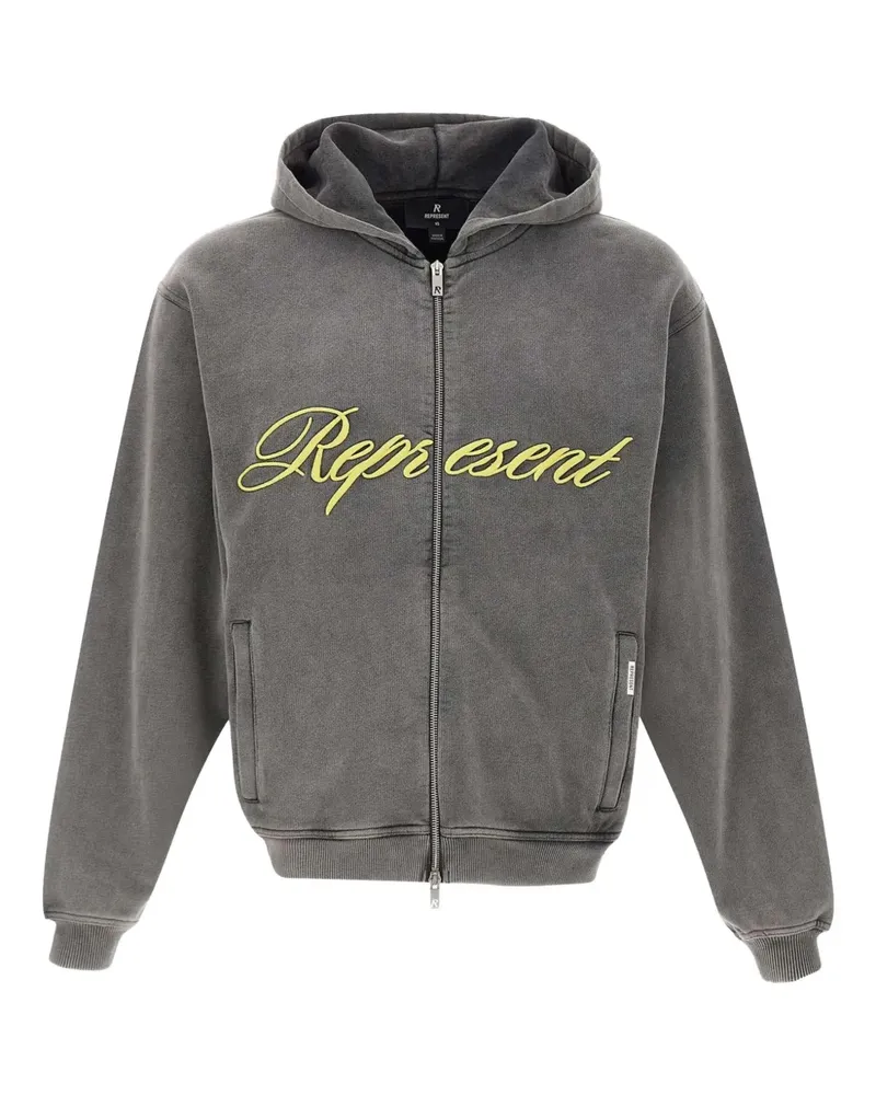 REPRESENT Kapuzenjacke mit Kontrastdetail - Grau Grau