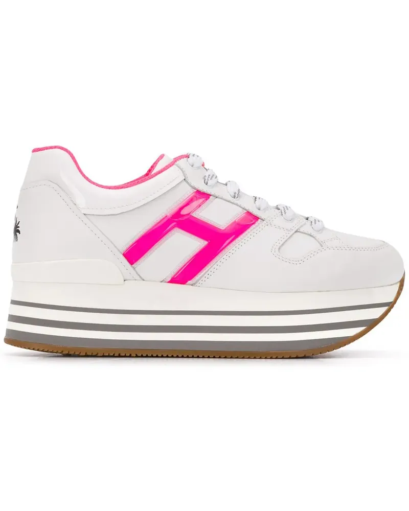 Hogan Sneakers mit Plateau - Weiß Weiß