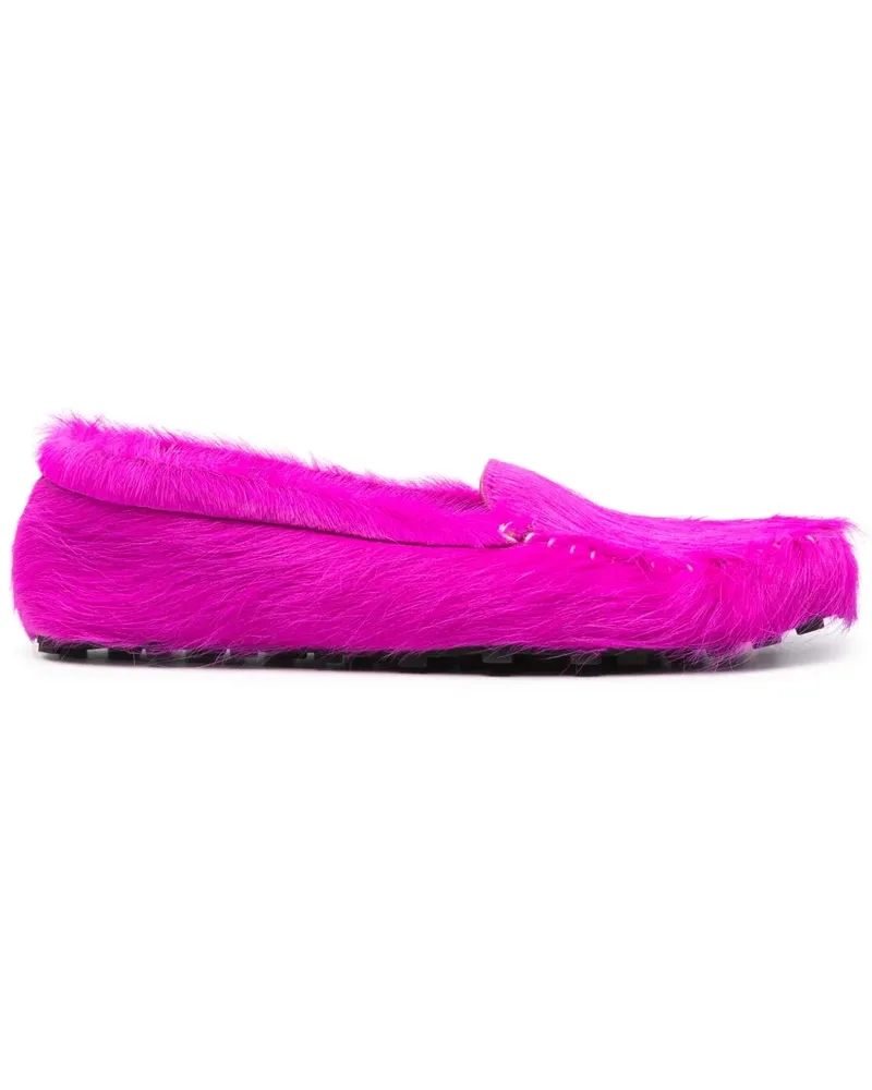 Marni Loafer aus Kalbshaar - Rosa Rosa