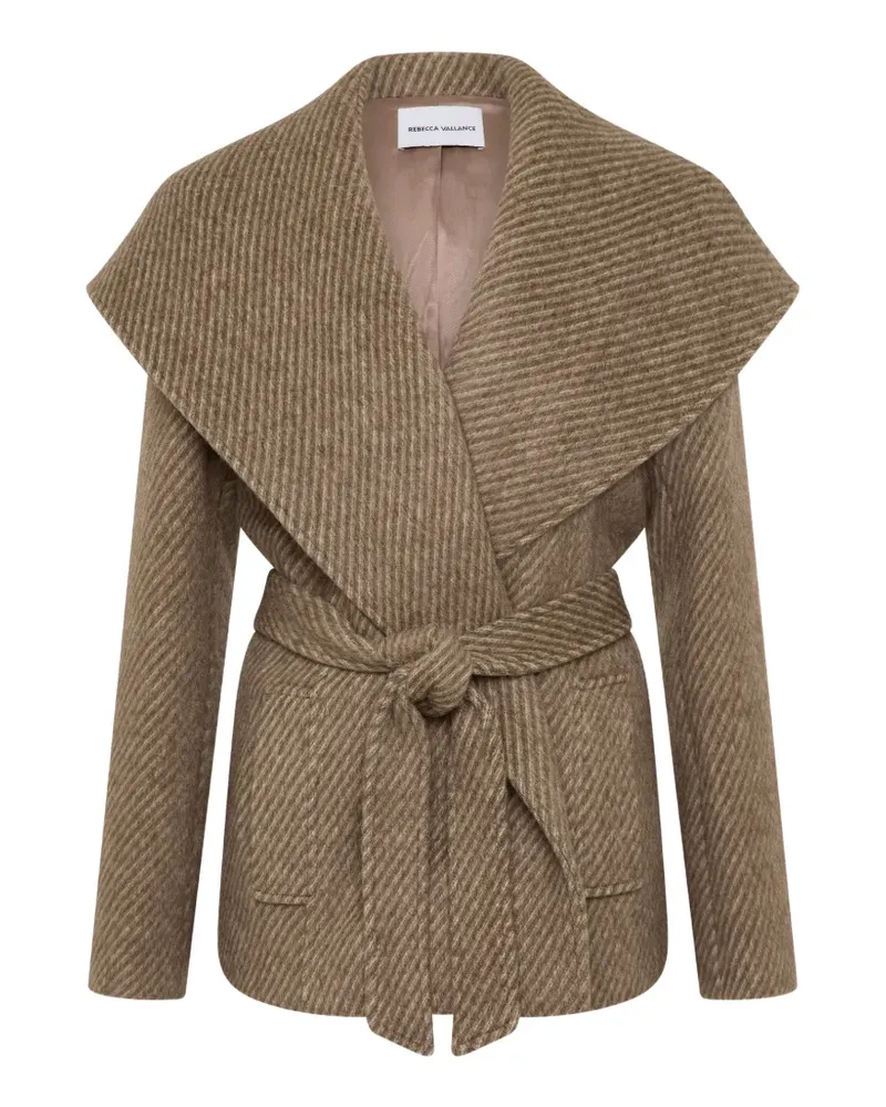 Rebecca Vallance Lemuel Wolljacke mit Gürtel - Braun Braun
