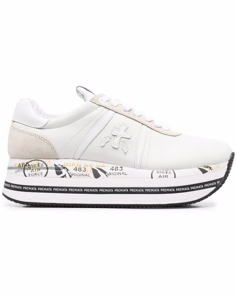 Premiata Beth Plateau-Sneakers - Weiß Weiß